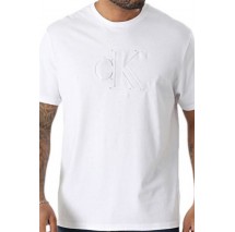 CALVIN KLEIN JEANS DBSS MN GR T-SHIRT ΜΠΛΟΥΖΑ ΑΝΔΡΙΚΗ BRIGHT WHITE