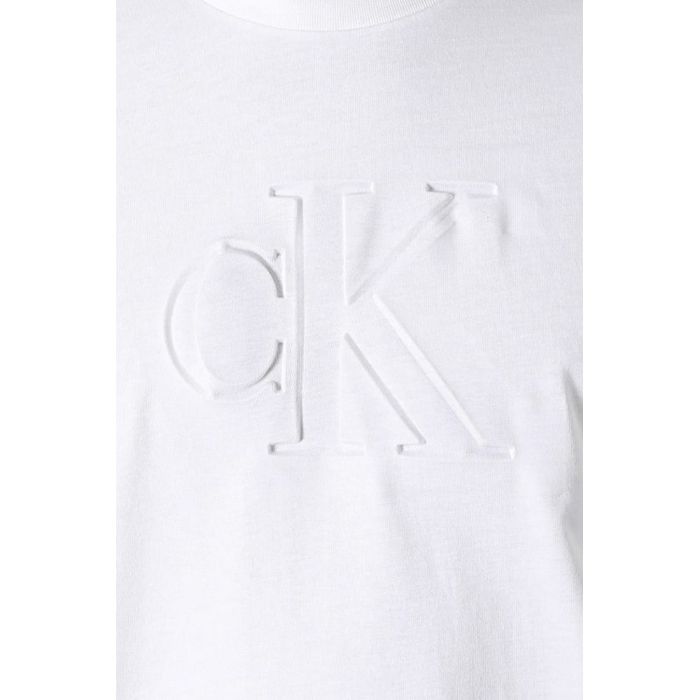 CALVIN KLEIN JEANS DBSS MN GR T-SHIRT ΜΠΛΟΥΖΑ ΑΝΔΡΙΚΗ BRIGHT WHITE