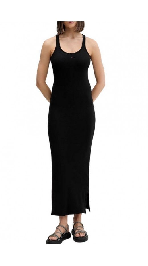 TOMMY JEANS RACER BACK TANK MAXI DRESS ΦΟΡΕΜΑ ΓΥΝΑΙΚΕΙΟ BLACK