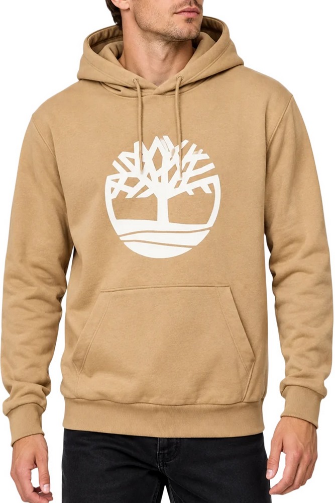 TIMBERLAND NRWD TREE LOGO BB HOODIE ΜΠΛΟΥΖΑ ΦΟΥΤΕΡ ΑΝΔΡΙΚΗ BEIGE