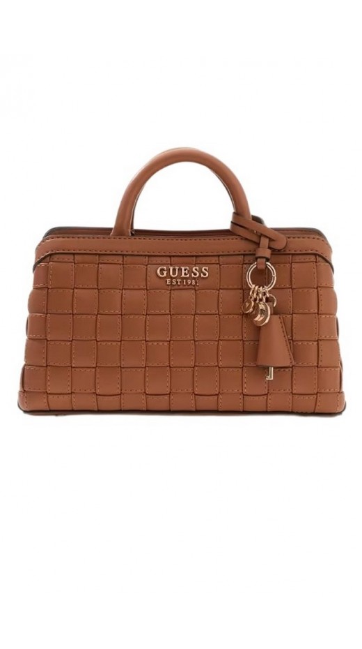 GUESS SANDY SML GIRLFRIEND SATCHEL ΤΣΑΝΤΑ ΓΥΝΑΙΚΕΙΑ CARAMEL