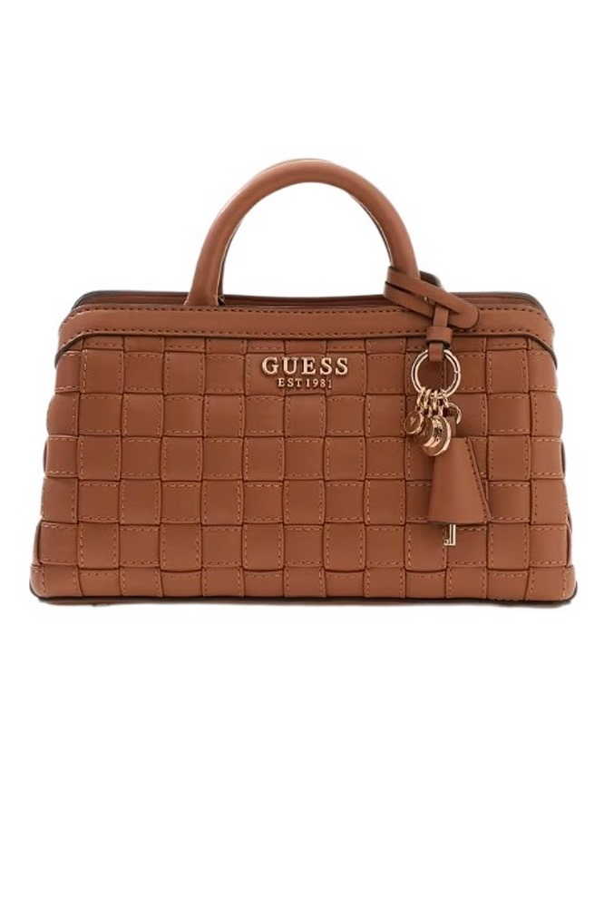 GUESS SANDY SML GIRLFRIEND SATCHEL ΤΣΑΝΤΑ ΓΥΝΑΙΚΕΙΑ CARAMEL