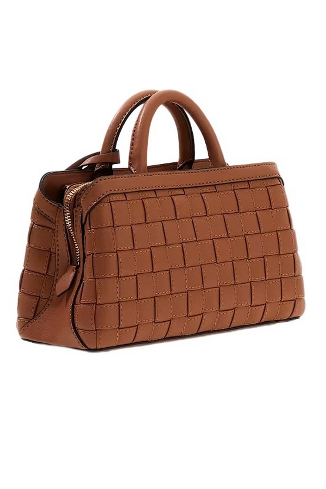 GUESS SANDY SML GIRLFRIEND SATCHEL ΤΣΑΝΤΑ ΓΥΝΑΙΚΕΙΑ CARAMEL