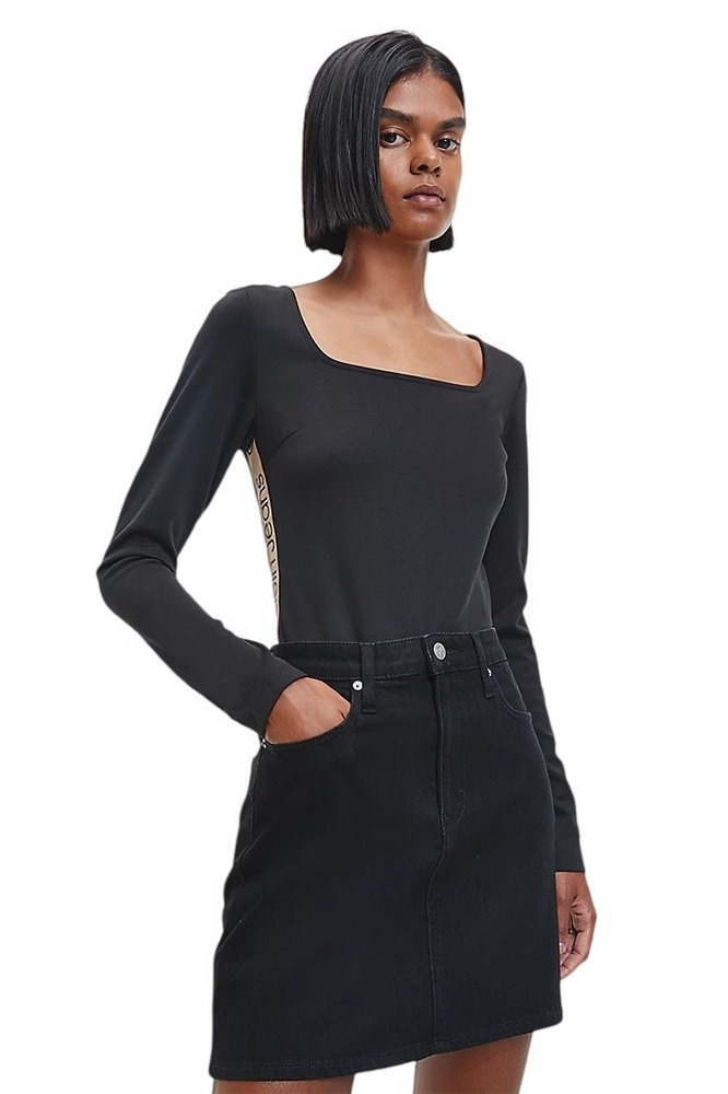 CALVIN KLEIN JEANS LOGO TAPE MILANO BODY ΚΟΡΜΑΚΙ ΓΥΝΑΙΚΕΙΟ BLACK