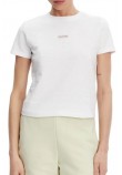 CALVIN KLEIN JEANS PLACED INSTITUTIONAL BABY TEE T-SHIRT ΜΠΛΟΥΖΑ ΓΥΝΑΙΚΕΙΑ WHITE