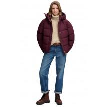 SUPERDRY PREMIUM HOOD PUFFER JKT ΜΠΟΥΦΑΝ ΓΥΝΑΙΚΕΙΟ BORDEAUX