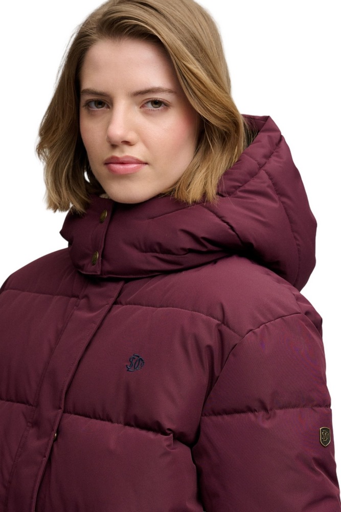 SUPERDRY PREMIUM HOOD PUFFER JKT ΜΠΟΥΦΑΝ ΓΥΝΑΙΚΕΙΟ BORDEAUX