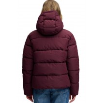 SUPERDRY PREMIUM HOOD PUFFER JKT ΜΠΟΥΦΑΝ ΓΥΝΑΙΚΕΙΟ BORDEAUX