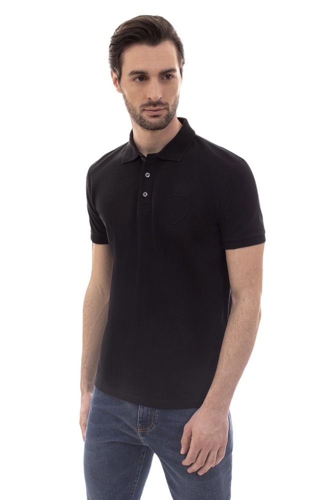 AUTOMOBILI LABMORGHI POLO T-SHIRT ΜΠΛΟΥΖΑ ΑΝΔΡΙΚΗ BLACK