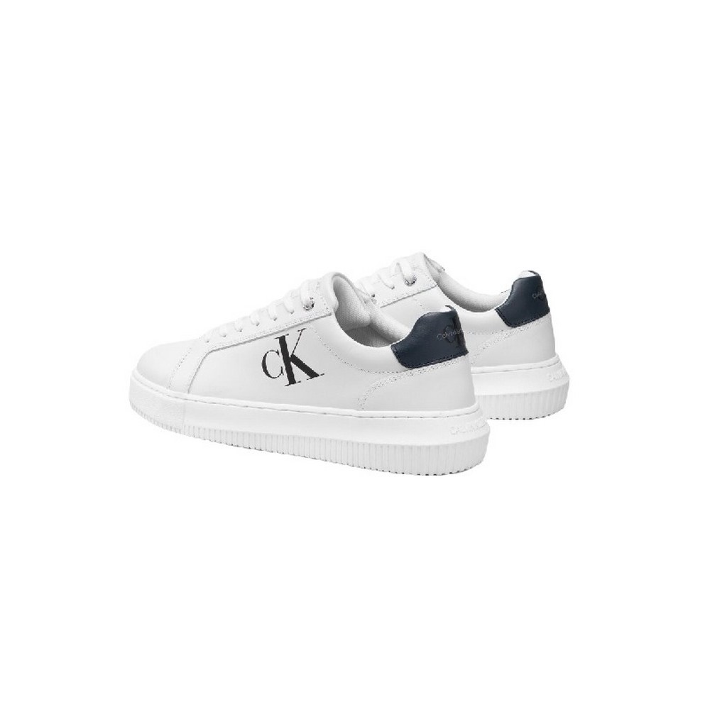 CALVIN KLEIN JEANS CUPSOLE LOW LTH ΠΑΠΟΥΤΣΙΑ ΑΝΔΡΙΚΑ WHITE