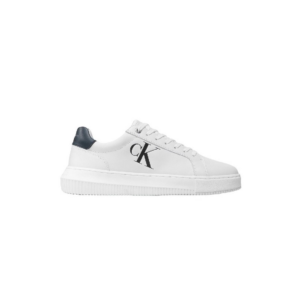 CALVIN KLEIN JEANS CUPSOLE LOW LTH ΠΑΠΟΥΤΣΙΑ ΑΝΔΡΙΚΑ WHITE