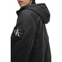 ALVIN KLEIN JEANS PADDED HOODED HARRINGTON JACKET ΜΠΟΥΦΑΝ ΑΝΔΡΙΚΟ BLACK