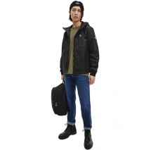 ALVIN KLEIN JEANS PADDED HOODED HARRINGTON JACKET ΜΠΟΥΦΑΝ ΑΝΔΡΙΚΟ BLACK