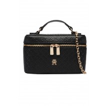 TOMMY HILFIGER ICON CHAIN VANITY BAG MONO ΤΣΑΝΤΑ ΓΥΝΑΙΚΕΙΑ BLACK