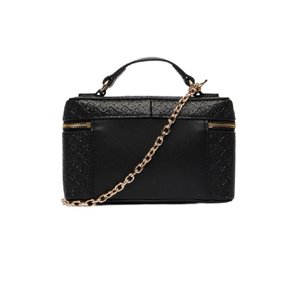 TOMMY HILFIGER ICON CHAIN VANITY BAG MONO ΤΣΑΝΤΑ ΓΥΝΑΙΚΕΙΑ BLACK