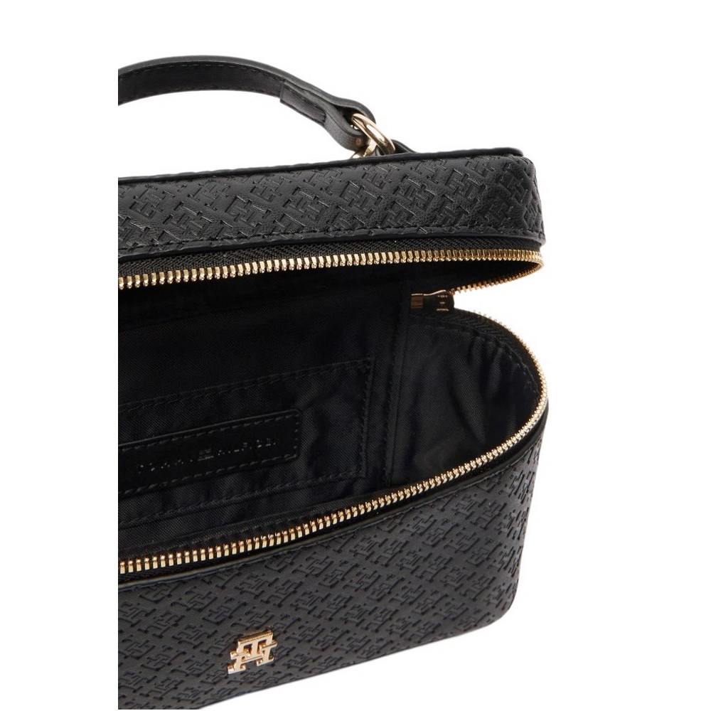 TOMMY HILFIGER ICON CHAIN VANITY BAG MONO ΤΣΑΝΤΑ ΓΥΝΑΙΚΕΙΑ BLACK