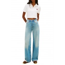 TOMMY JEANS CRP BADGE SS POLO T-SHIRT ΜΠΛΟΥΖΑ ΓΥΝΑΙΚΕΙΑ ECRU