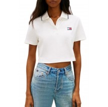 TOMMY JEANS CRP BADGE SS POLO T-SHIRT ΜΠΛΟΥΖΑ ΓΥΝΑΙΚΕΙΑ ECRU
