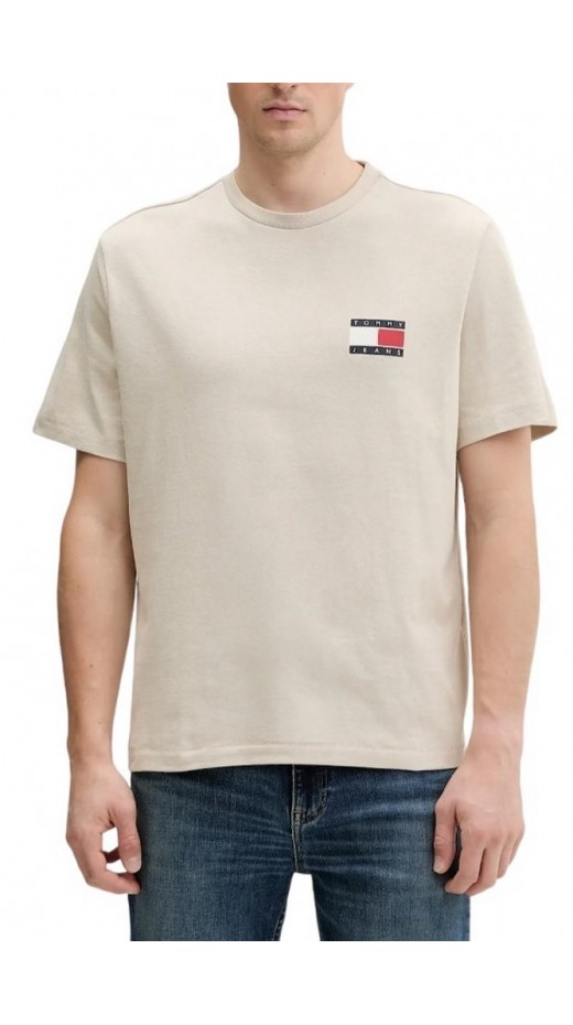 TOMMY JEANS 90S PEAKS BACKPRINT T-SHIRT ΑΝΔΡΙΚΟ BEIGE