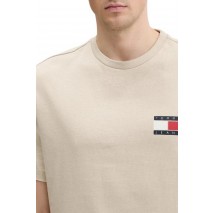TOMMY JEANS TJM 90S PEAKS BACKPRINT TEE T-SHIRT ΜΠΛΟΥΖΑ ΑΝΔΡΙΚΗ BEIGE