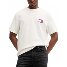 TOMMY JEANS TJM 90S PEAKS BACKPRINT TEE T-SHIRT ΜΠΛΟΥΖΑ ΑΝΔΡΙΚΗ OFF WHITE