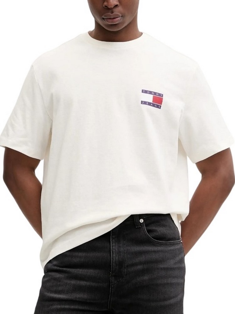 TOMMY JEANS TJM 90S PEAKS BACKPRINT TEE T-SHIRT ΜΠΛΟΥΖΑ ΑΝΔΡΙΚΗ OFF WHITE