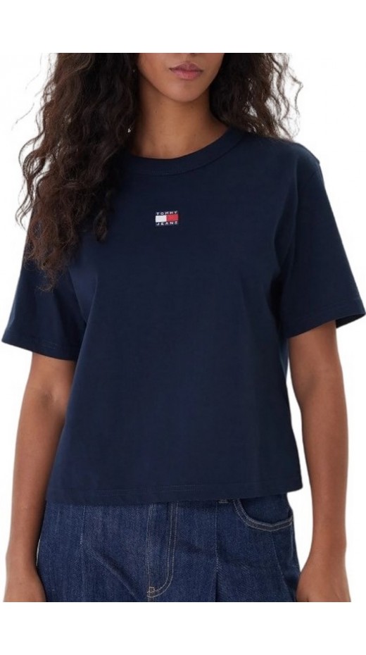 TOMMY JEANS BXY BADGE EXT T-SHIRT ΜΠΛΟΥΖΑ ΓΥΝΑΙΚΕΙΑ NAVY