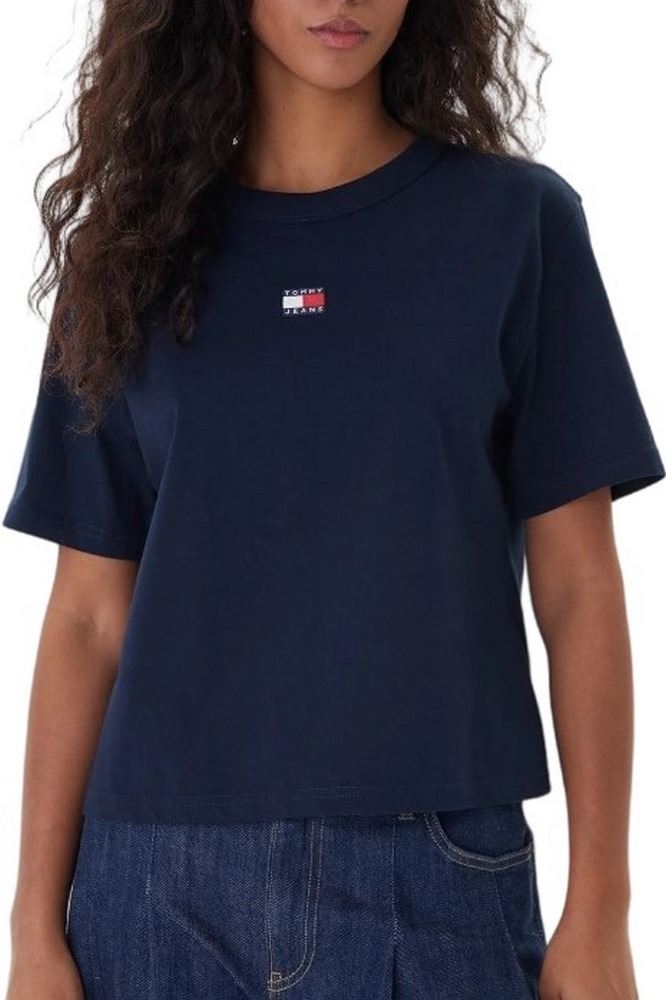 TOMMY JEANS BXY BADGE EXT T-SHIRT ΜΠΛΟΥΖΑ ΓΥΝΑΙΚΕΙΑ NAVY