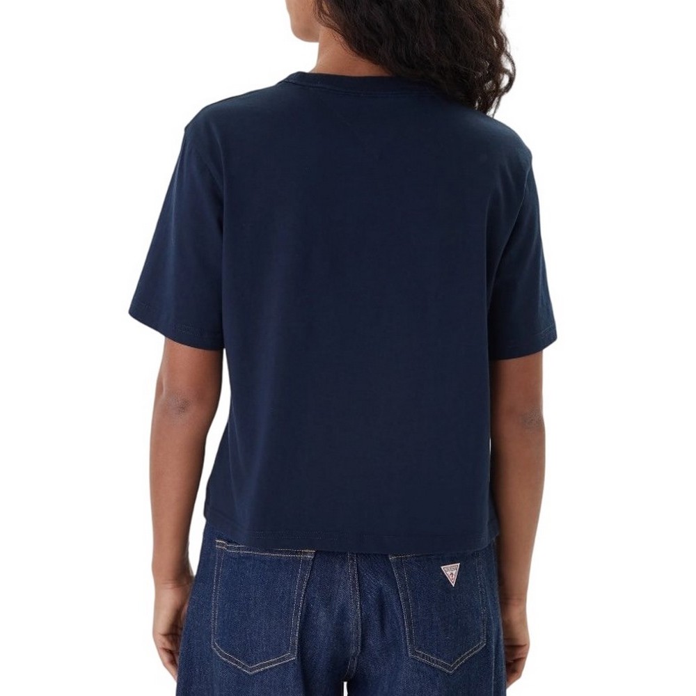 TOMMY JEANS BXY BADGE EXT T-SHIRT ΜΠΛΟΥΖΑ ΓΥΝΑΙΚΕΙΑ NAVY