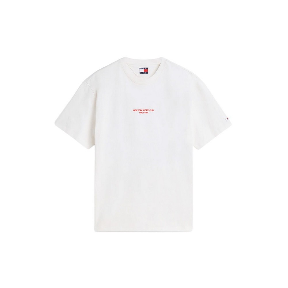 TOMMY JEANS RLX SAILBOAT T-SHIRT ΜΠΛΟΥΖΑ ΑΝΔΡΙΚΗ OFF WHITE