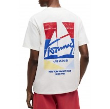TOMMY JEANS RLX SAILBOAT T-SHIRT ΜΠΛΟΥΖΑ ΑΝΔΡΙΚΗ OFF WHITE