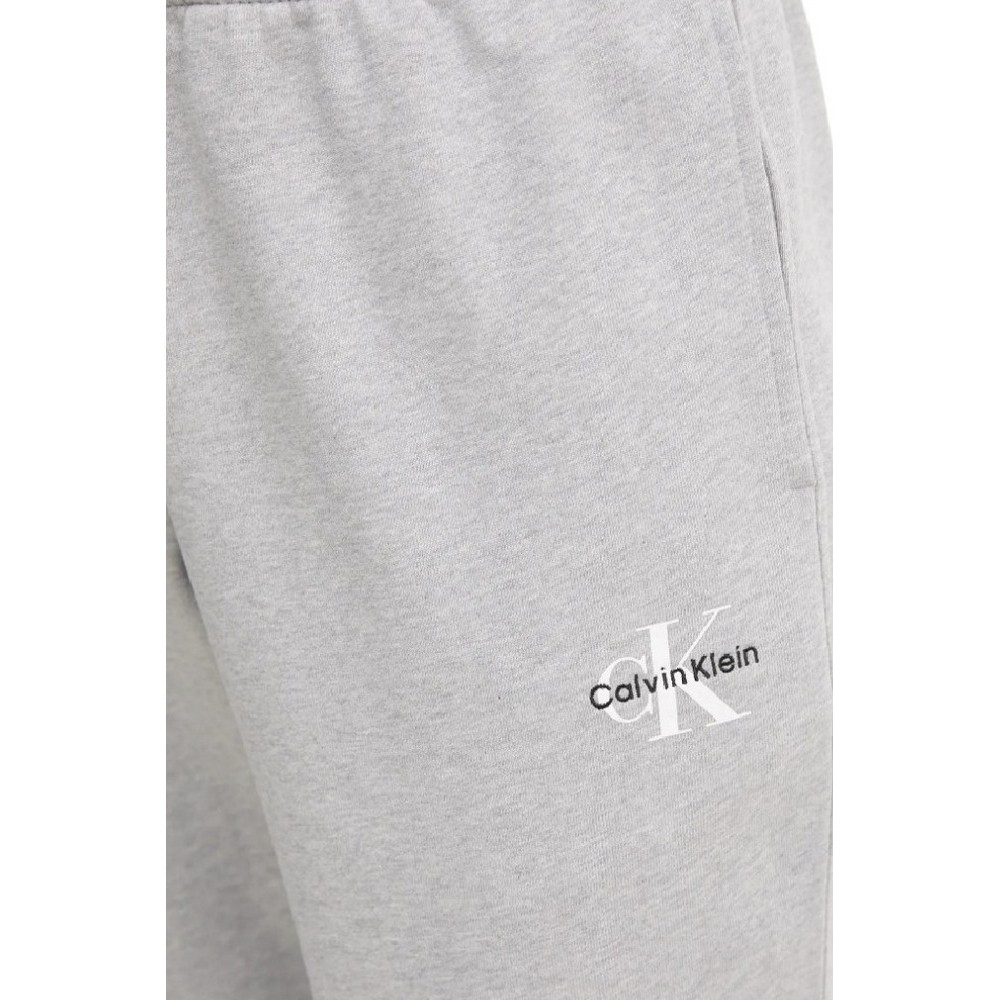 CALVIN KLEIN JEANS MONOLOGO FRENCH TERRY JOGGER ΦΟΡΜΑ ΠΑΝΤΕΛΟΝΙ ΓΥΝΑΙΚΕΙΟ GREY
