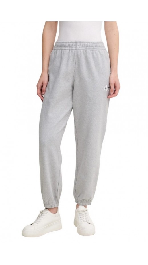 CALVIN KLEIN JEANS MONOLOGO FRENCH TERRY JOGGER ΦΟΡΜΑ ΠΑΝΤΕΛΟΝΙ ΓΥΝΑΙΚΕΙΟ GREY
