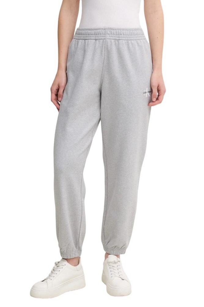 CALVIN KLEIN JEANS MONOLOGO FRENCH TERRY JOGGER ΦΟΡΜΑ ΠΑΝΤΕΛΟΝΙ ΓΥΝΑΙΚΕΙΟ GREY