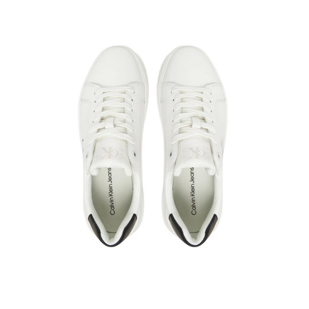 CALVIN KLEIN JEANS CHUNKY CUPSOLE MONO LTH WN ΠΑΠΟΥΤΣΙ ΓΥΝΑΙΚΕΙΟ WHITE/BLACK