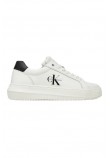 CALVIN KLEIN JEANS CHUNKY CUPSOLE MONO LTH WN ΠΑΠΟΥΤΣΙ ΓΥΝΑΙΚΕΙΟ WHITE/BLACK