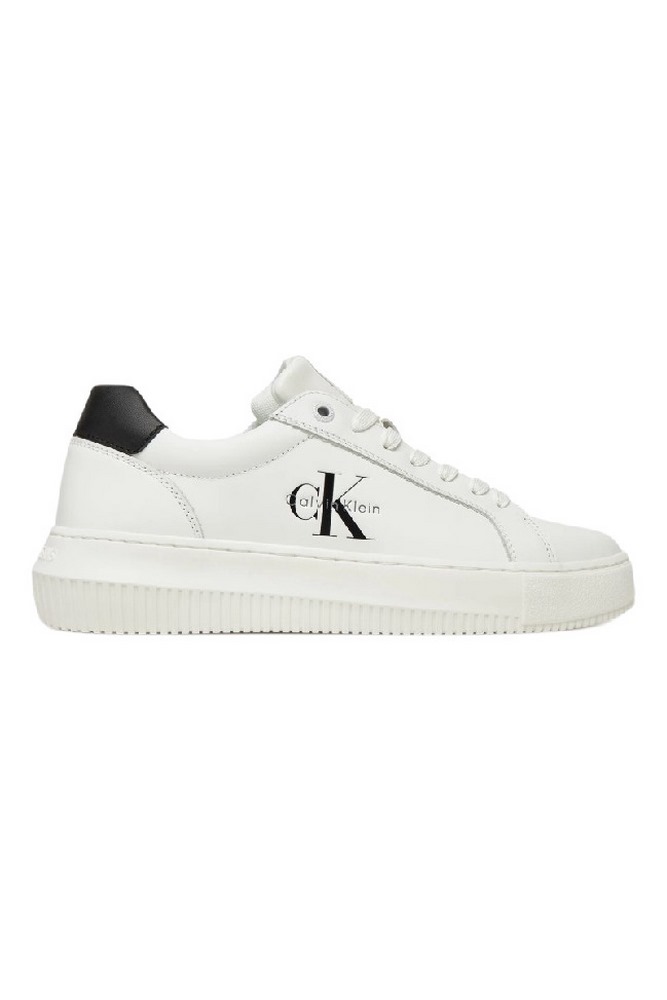 CALVIN KLEIN JEANS CHUNKY CUPSOLE MONO LTH WN ΠΑΠΟΥΤΣΙ ΓΥΝΑΙΚΕΙΟ WHITE/BLACK