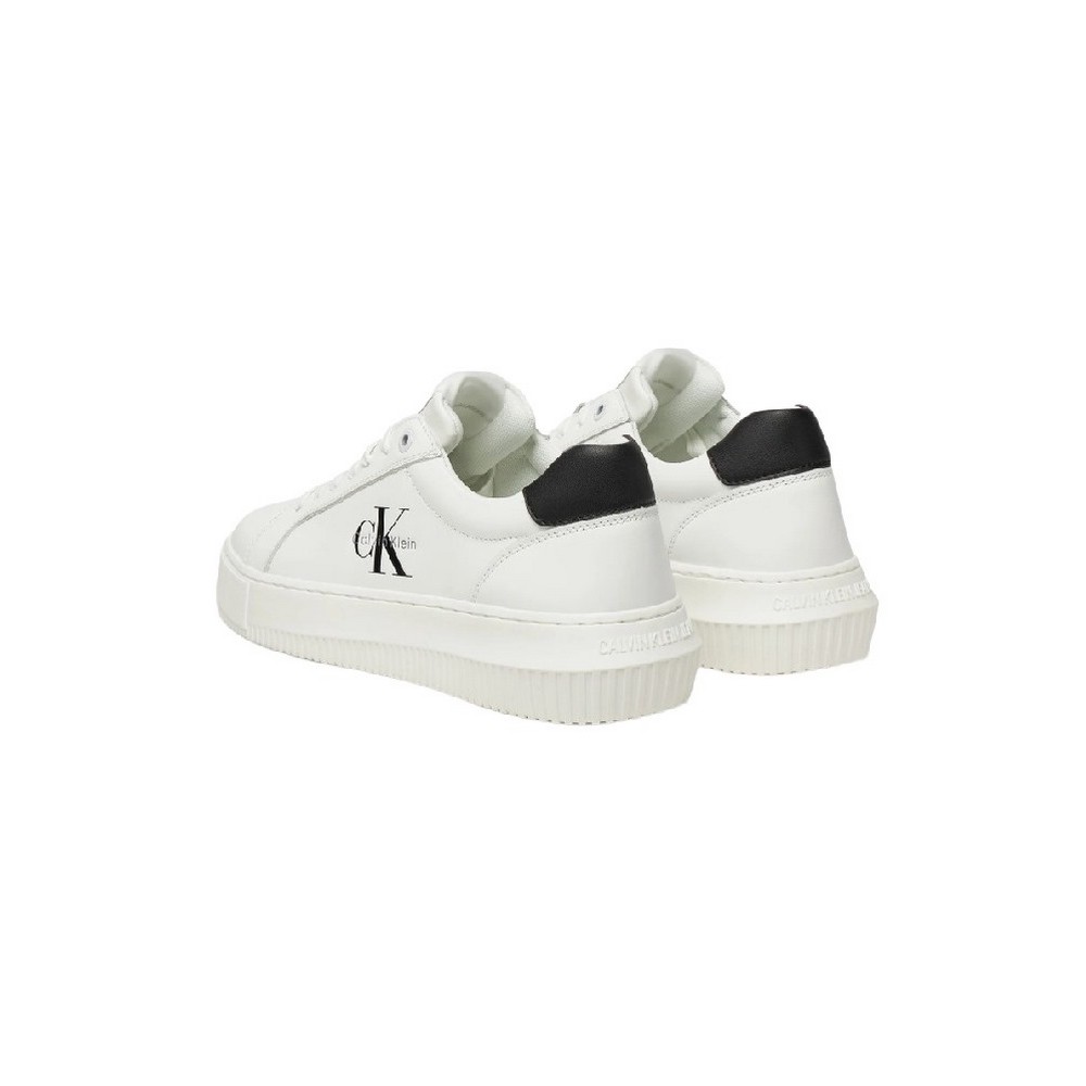 CALVIN KLEIN JEANS CHUNKY CUPSOLE MONO LTH WN ΠΑΠΟΥΤΣΙ ΓΥΝΑΙΚΕΙΟ WHITE/BLACK