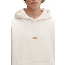 HUGO BOSS NAZARDO JERSEY SWEATSHIRT ΜΠΛΟΥΖΑ ΦΟΥΤΕΡ ΑΝΔΡΙΚΗ ECRU