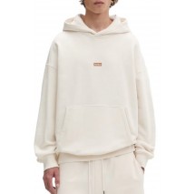 HUGO BOSS NAZARDO JERSEY SWEATSHIRT ΜΠΛΟΥΖΑ ΦΟΥΤΕΡ ΑΝΔΡΙΚΗ ECRU