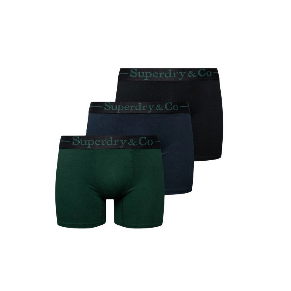 SUPERDRY SDRY & CO BOXER TRIPLE PACK ΕΣΩΡΟΥΧΟ ΑΝΔΡΙΚΟ GREEN