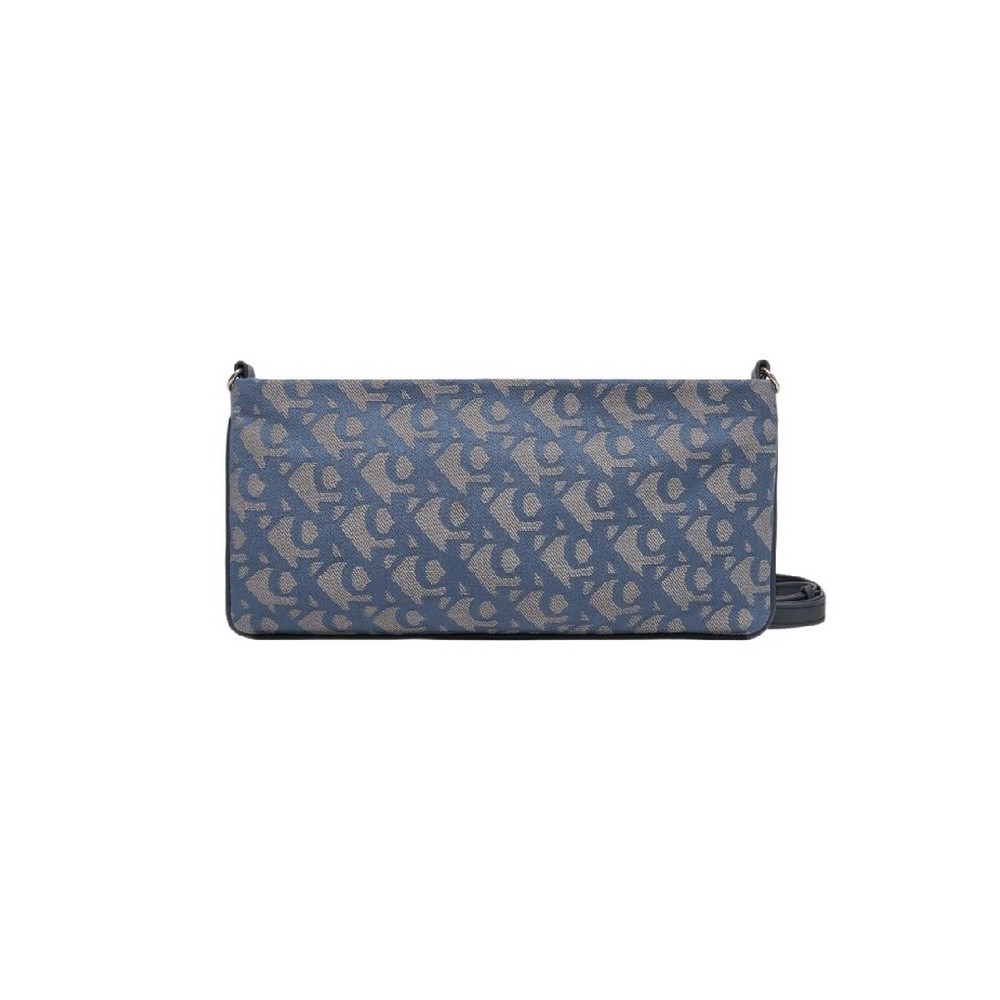 CALVIN KLEIN LOGO JACQUARD SOPHIE TOP ZIP ΤΣΑΝΤΑ ΓΥΝΑΙΚΕΙΑ INDIGO