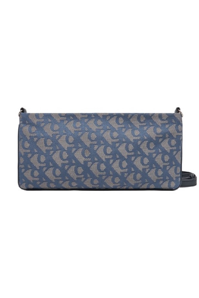 CALVIN KLEIN LOGO JACQUARD SOPHIE TOP ZIP ΤΣΑΝΤΑ ΓΥΝΑΙΚΕΙΑ INDIGO