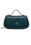 CALVIN KLEIN TOP HANDLE WITH CHAIN BAG ΤΣΑΝΤΑ ΓΥΝΑΙΚΕΙΑ GREEN