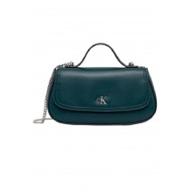 CALVIN KLEIN TOP HANDLE WITH CHAIN BAG ΤΣΝΑΤΑ ΓΥΝΑΙΚΕΙΑ GREEN