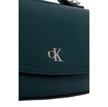 CALVIN KLEIN TOP HANDLE WITH CHAIN BAG ΤΣΝΑΤΑ ΓΥΝΑΙΚΕΙΑ GREEN