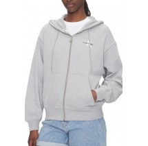 CALVIN KLEIN JEANS MONOLOGO FRENCH TERRY FZ BF HOOD ΖΑΚΕΤΑ ΦΟΥΤΕΡ ΓΥΝΑΙΚΕΙΑ GREY