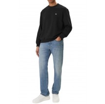 CALVIN KLEIN JEANS EU 350TERRY MONOGRAM CN SWTSH ΦΟΥΤΕΡ ΜΠΛΟΥΖΑ ΑΝΔΡΙΚΗ BLACK