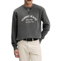 TOMMY JEANS RLX GMD APPLIQUE CREW ΦΟΥΤΕΡ ΜΠΛΟΥΖΑ ΑΝΔΡΙΚΗ BLACK