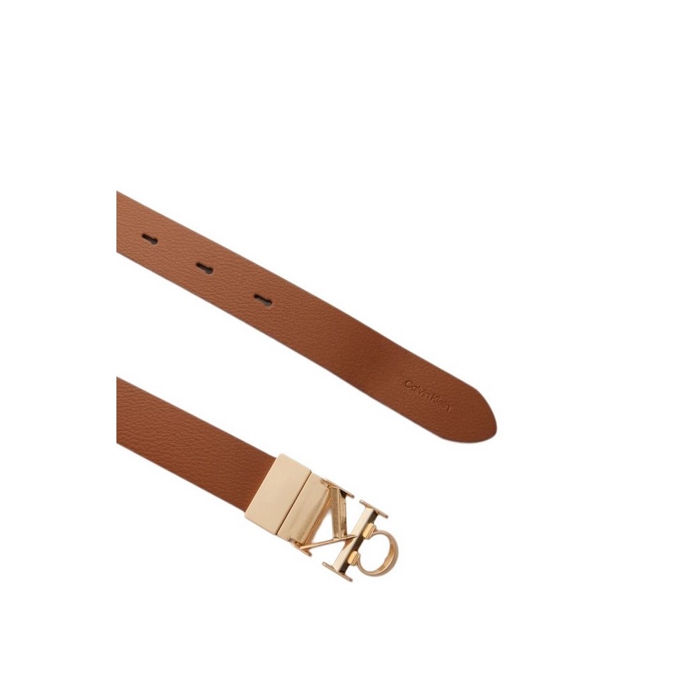 CALVIN KLEIN FACTED BUCKLE 25MM ADJ ΖΩΝΗ ΓΥΝΑΙΚΕΙΑ LATTE